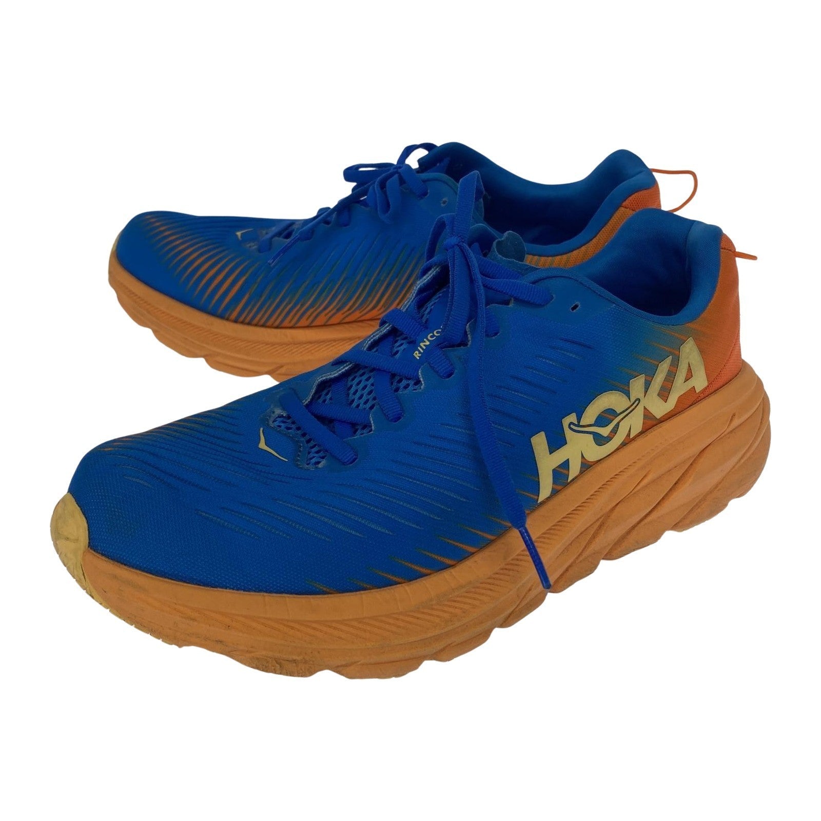 スニーカー HOKA ONE ONE M RINCON3 ローカットスニーカー ブルー/オレンジ (28.0cm) 28cm (US10 UK9 1/2 EU46) ブルー