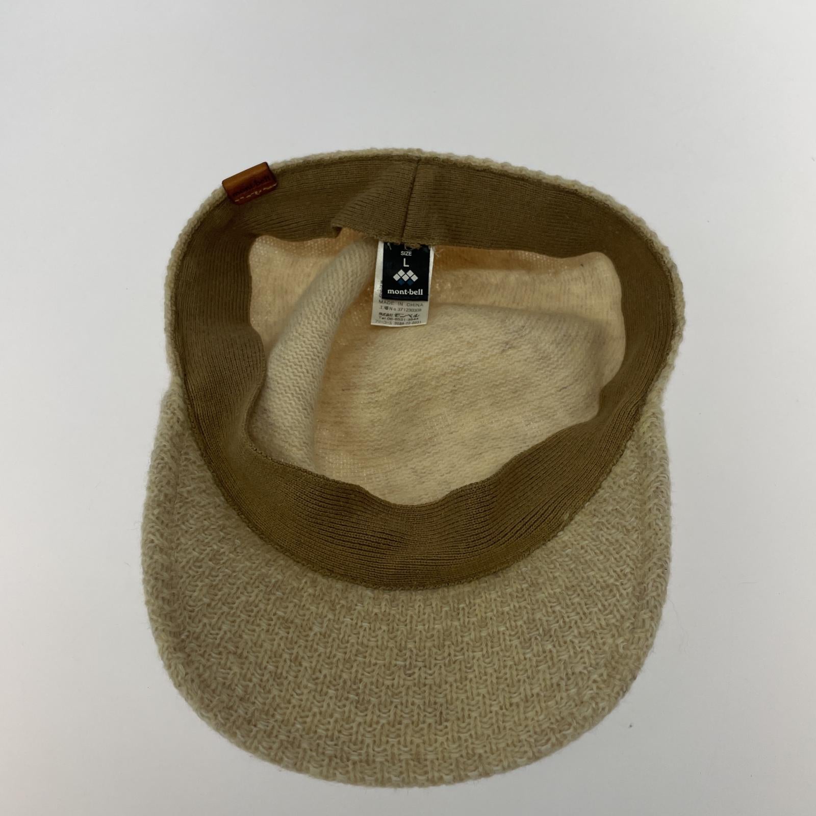 その他帽子 mont-bell ウールニット ビルキャップ ベージュ