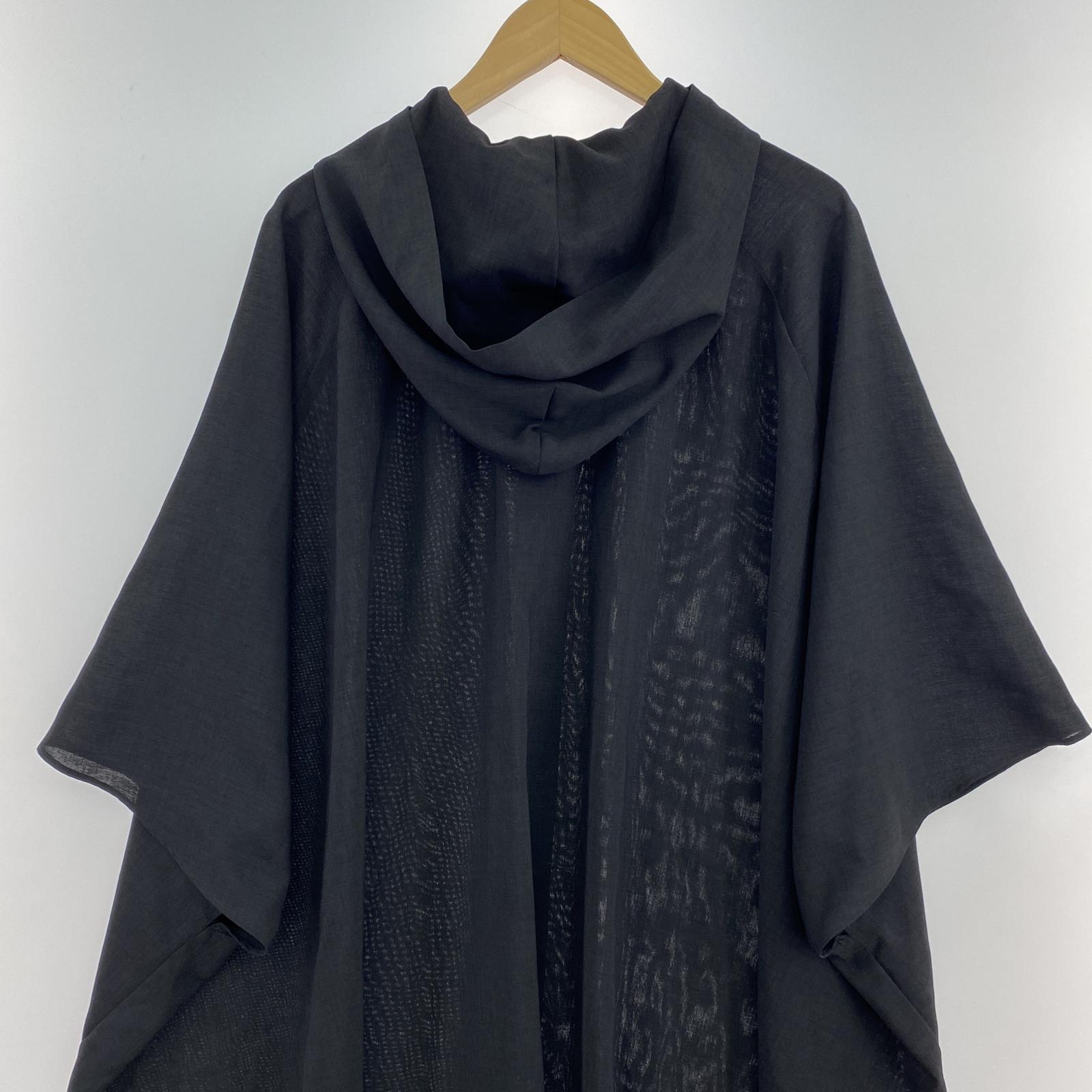 その他アウター LAD MUSICIAN SPUN LAWN HOODED SLEEVELESS 44 44 ブラック