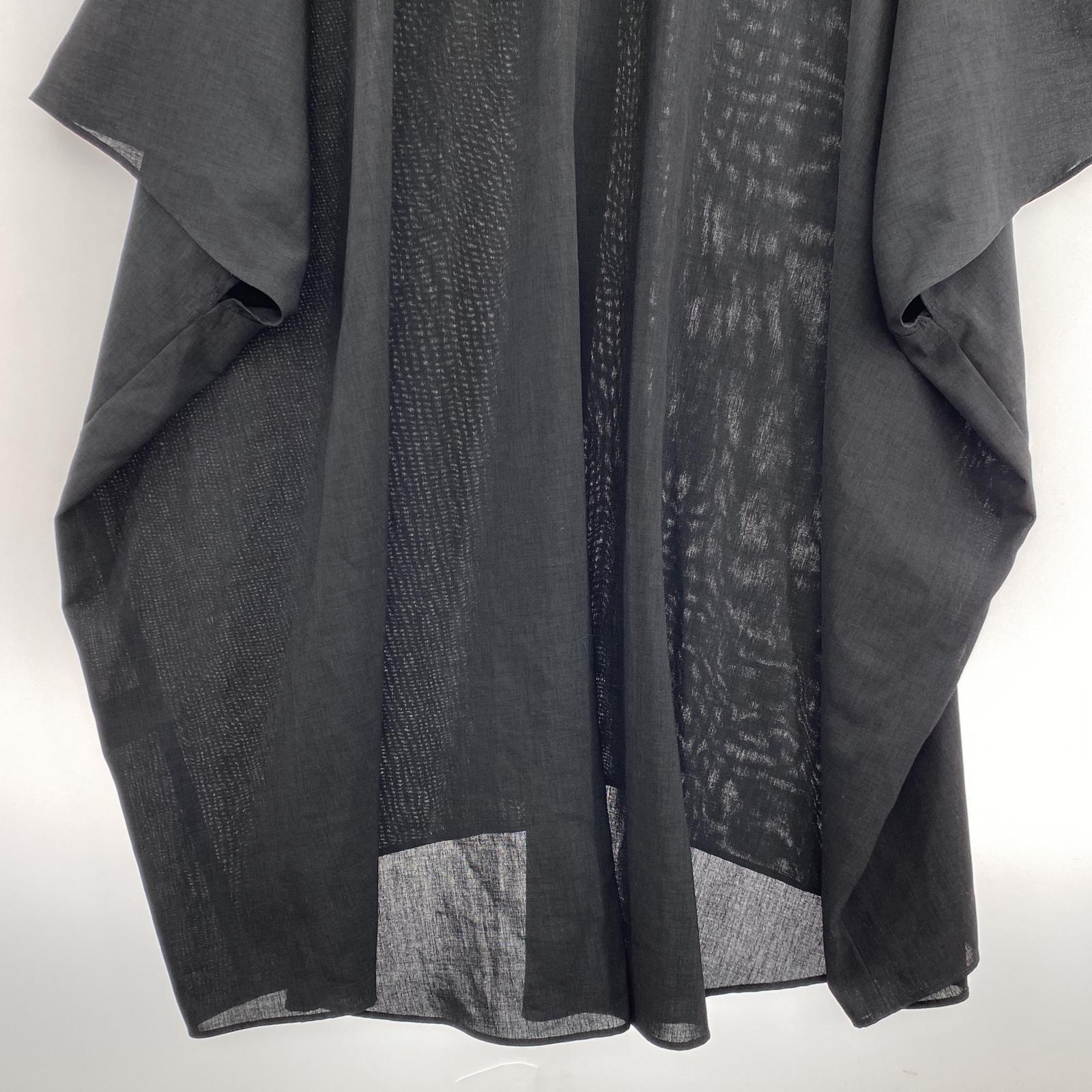その他アウター LAD MUSICIAN SPUN LAWN HOODED SLEEVELESS 44 44 ブラック