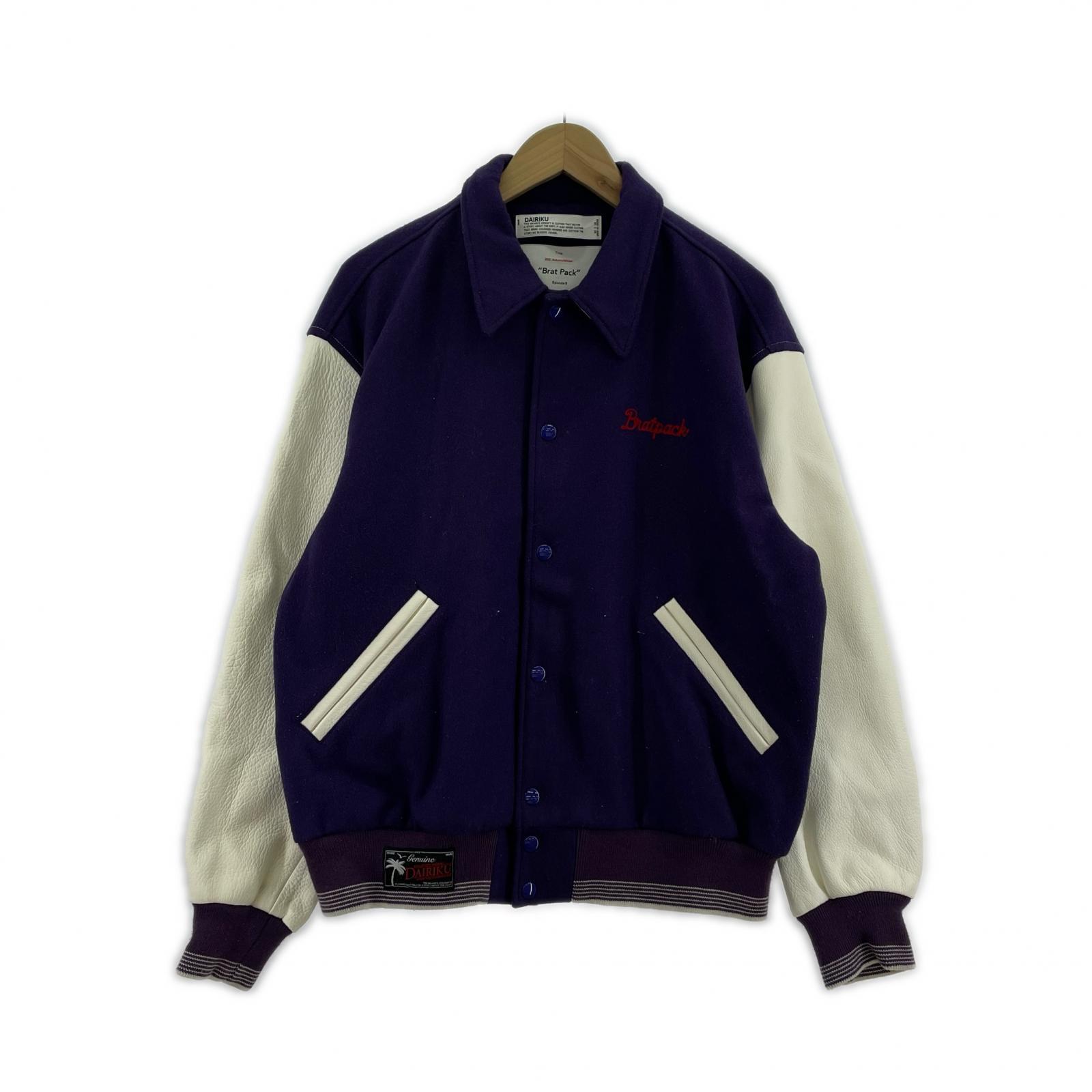 その他アウター DAIRIKU Andrew Stadium Jacket スタジャン M パープル M