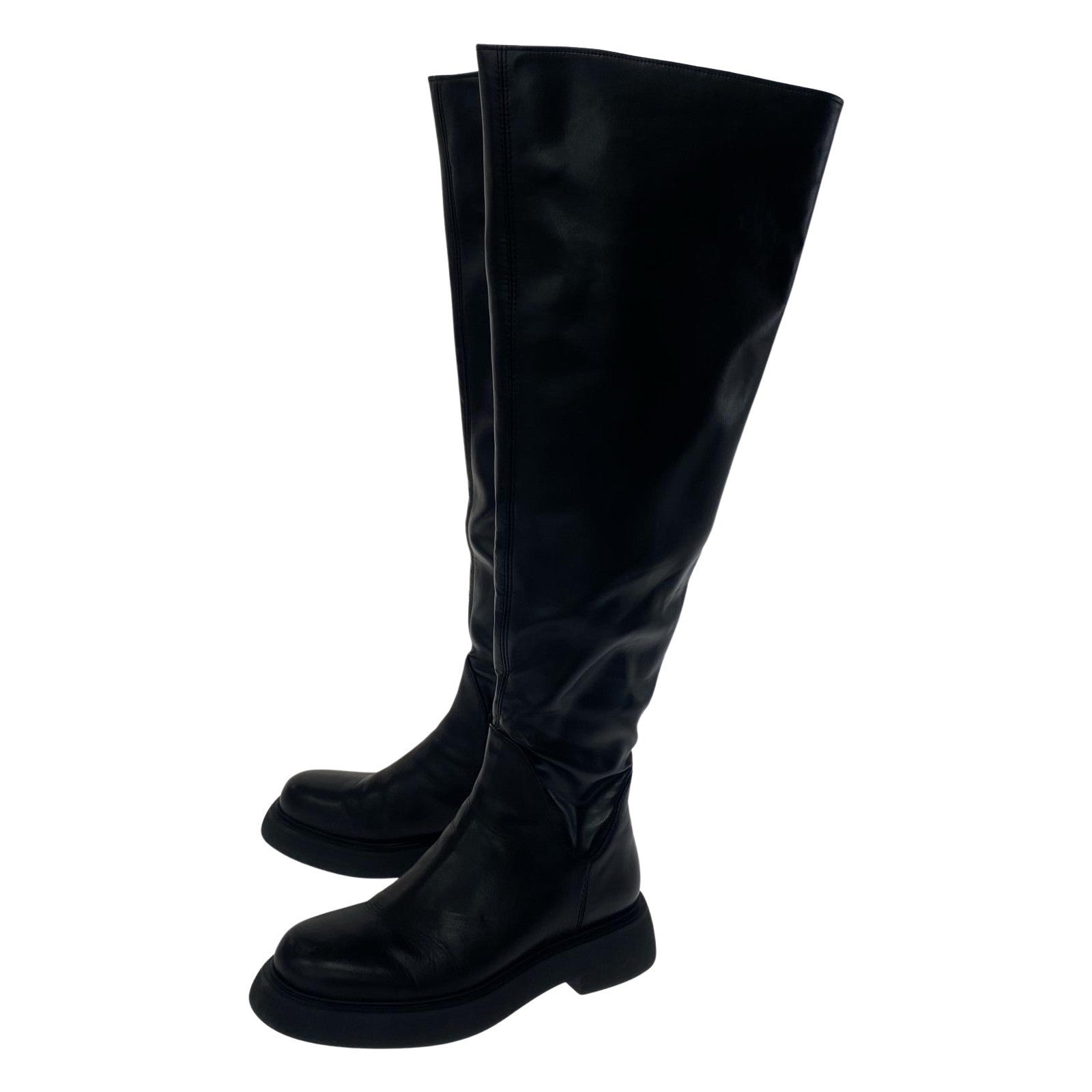 ブーツ STACCATO ロングブーツ 24.5cm ブラック