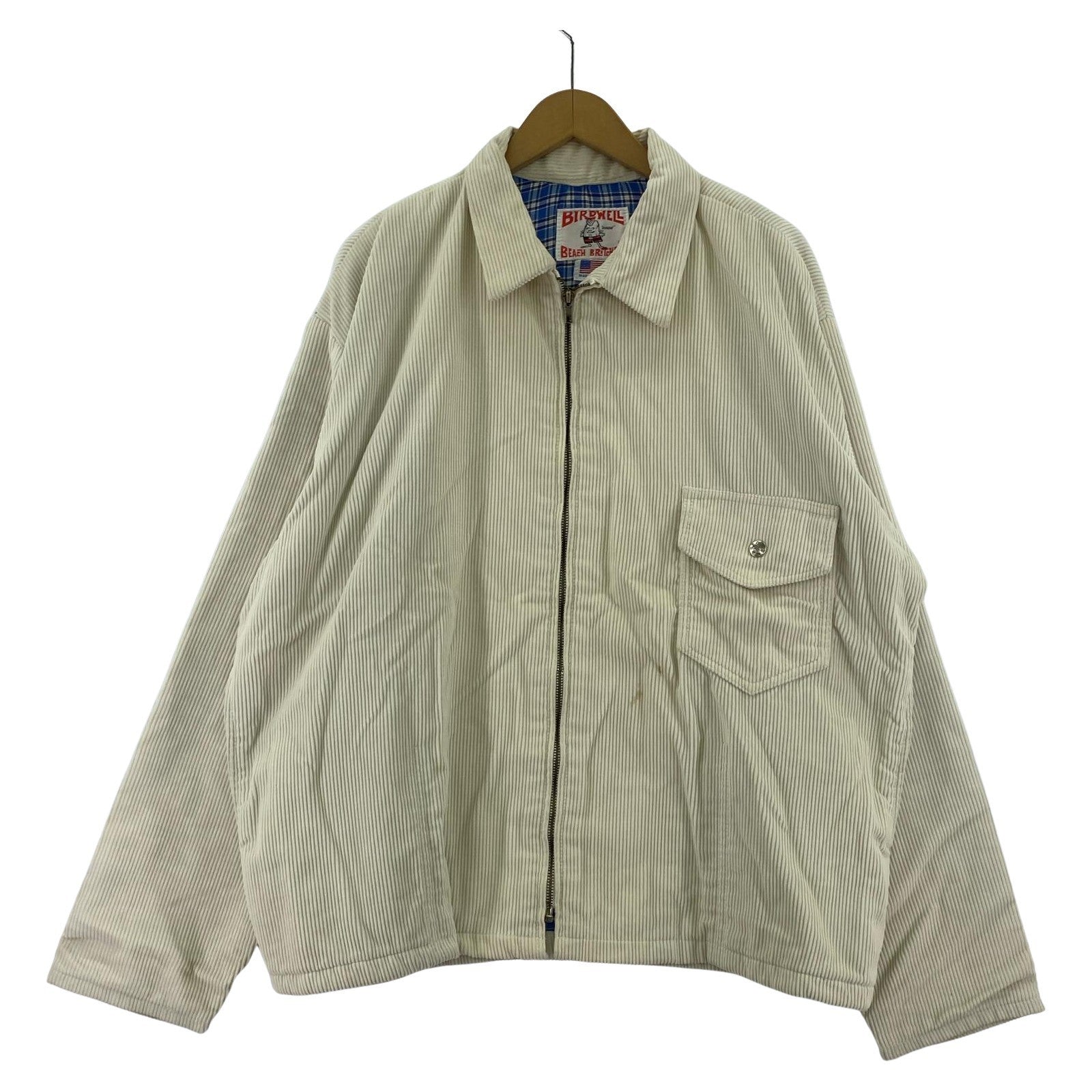 ジャケット BIRDWELL BEACH BRITCHES/USA製/コーデュロイジャケット(L) L ホワイト