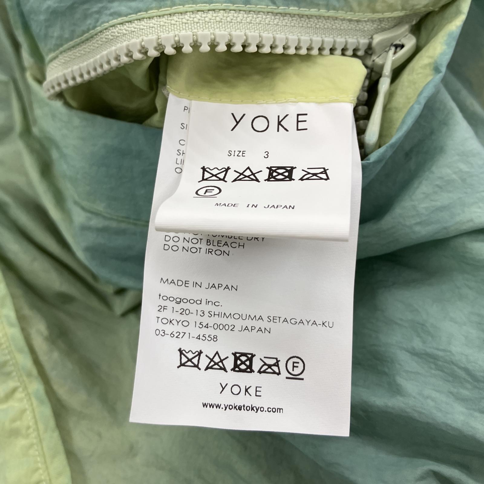 その他アウター YOKE 23SS SPREY PRINTED NYLON ZIP BLOUSON (3) 3 グリーン