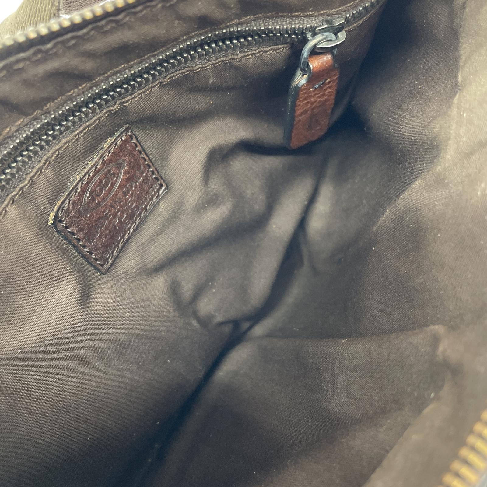 その他バッグ TOD’S レザーウエストポーチ 茶 ブラウン