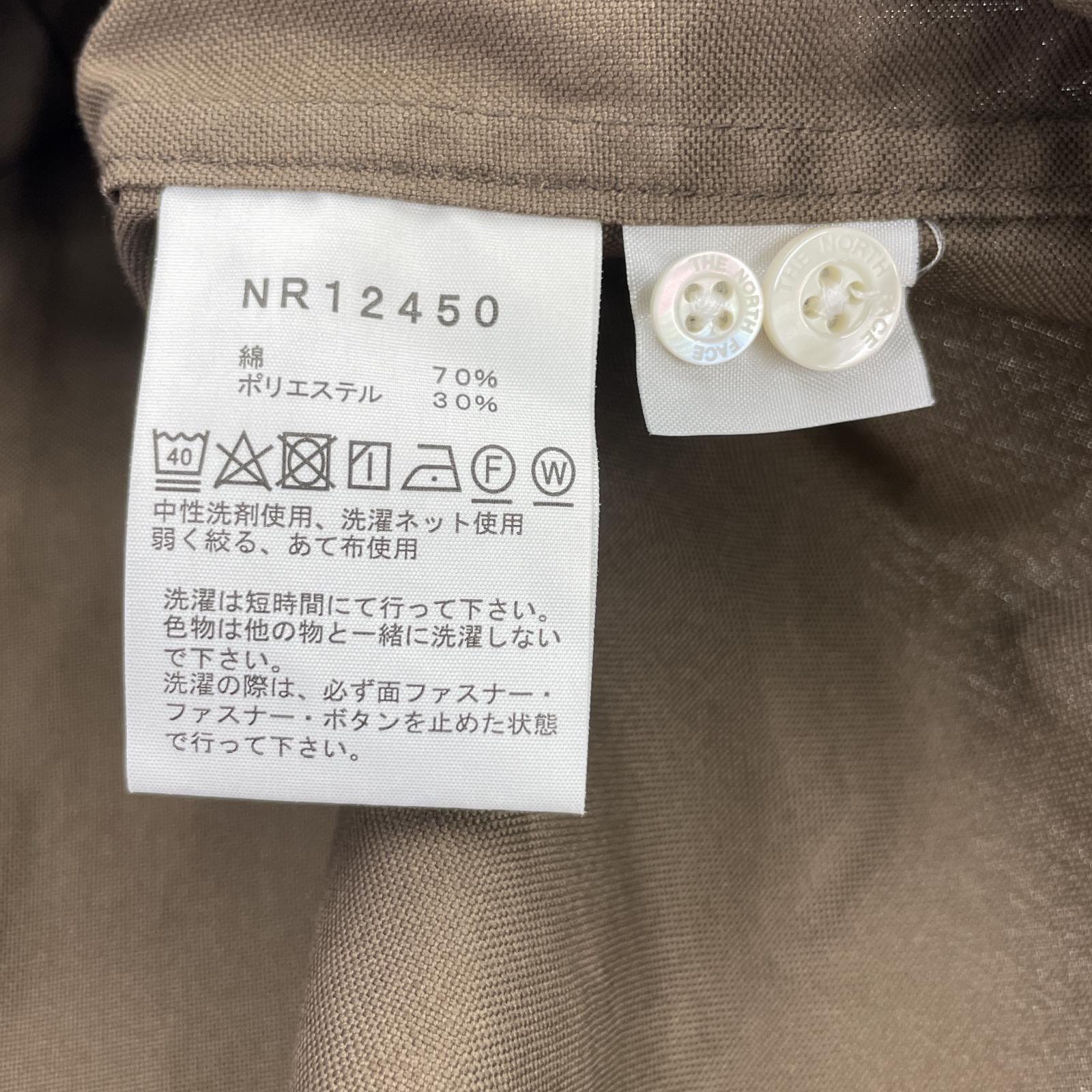 長袖シャツ THE NORTH FACE ロングッスリーブドームシ M ブラウン