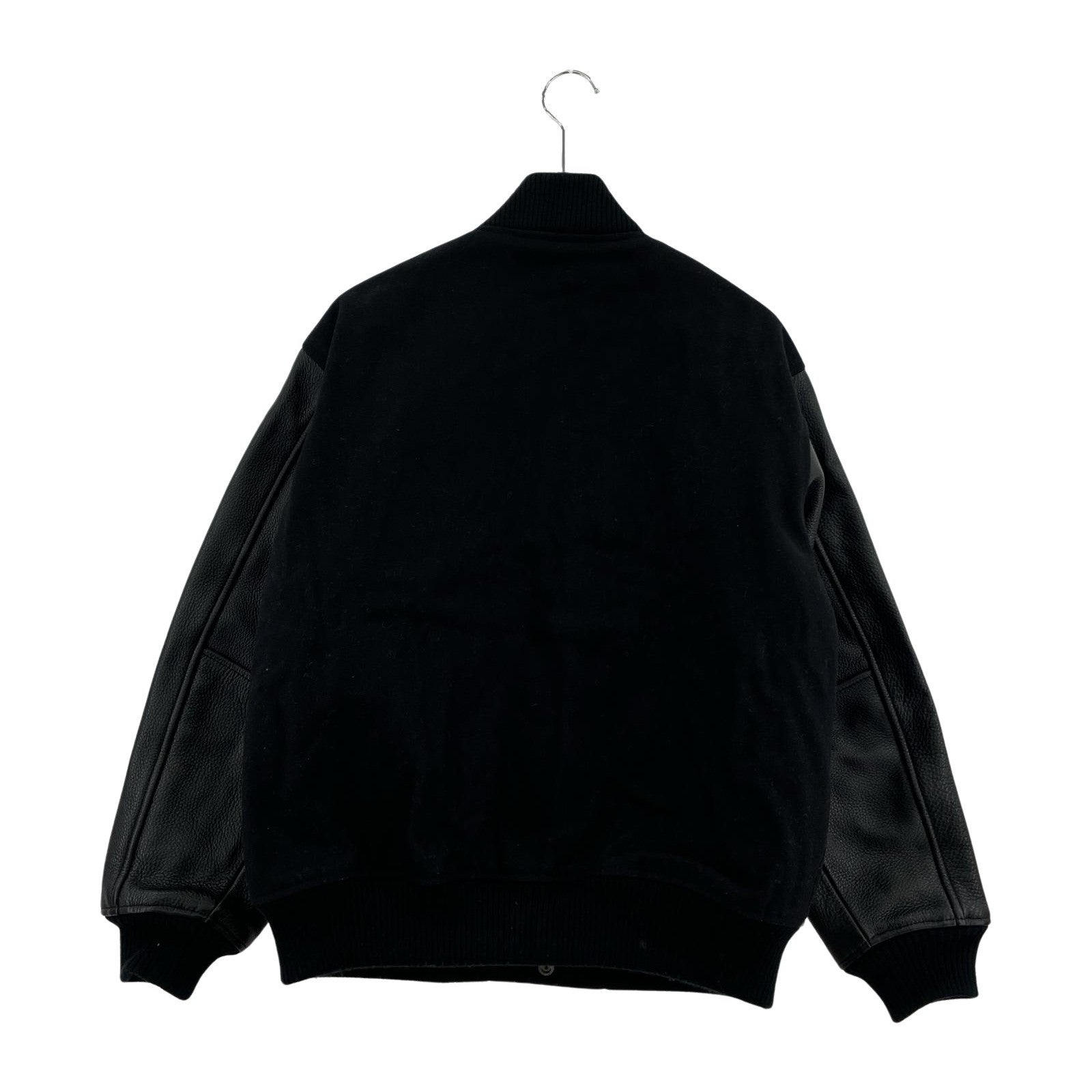 その他アウター schott×SKOOKUM 袖レザー ウール スタジャン M 黒