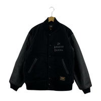 その他アウター schott×SKOOKUM 袖レザー ウール スタジャン M 黒