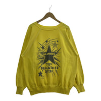 その他トップス OLD 80s頃 GRANDMA BRIGHTEST STAR スウェット イエロー