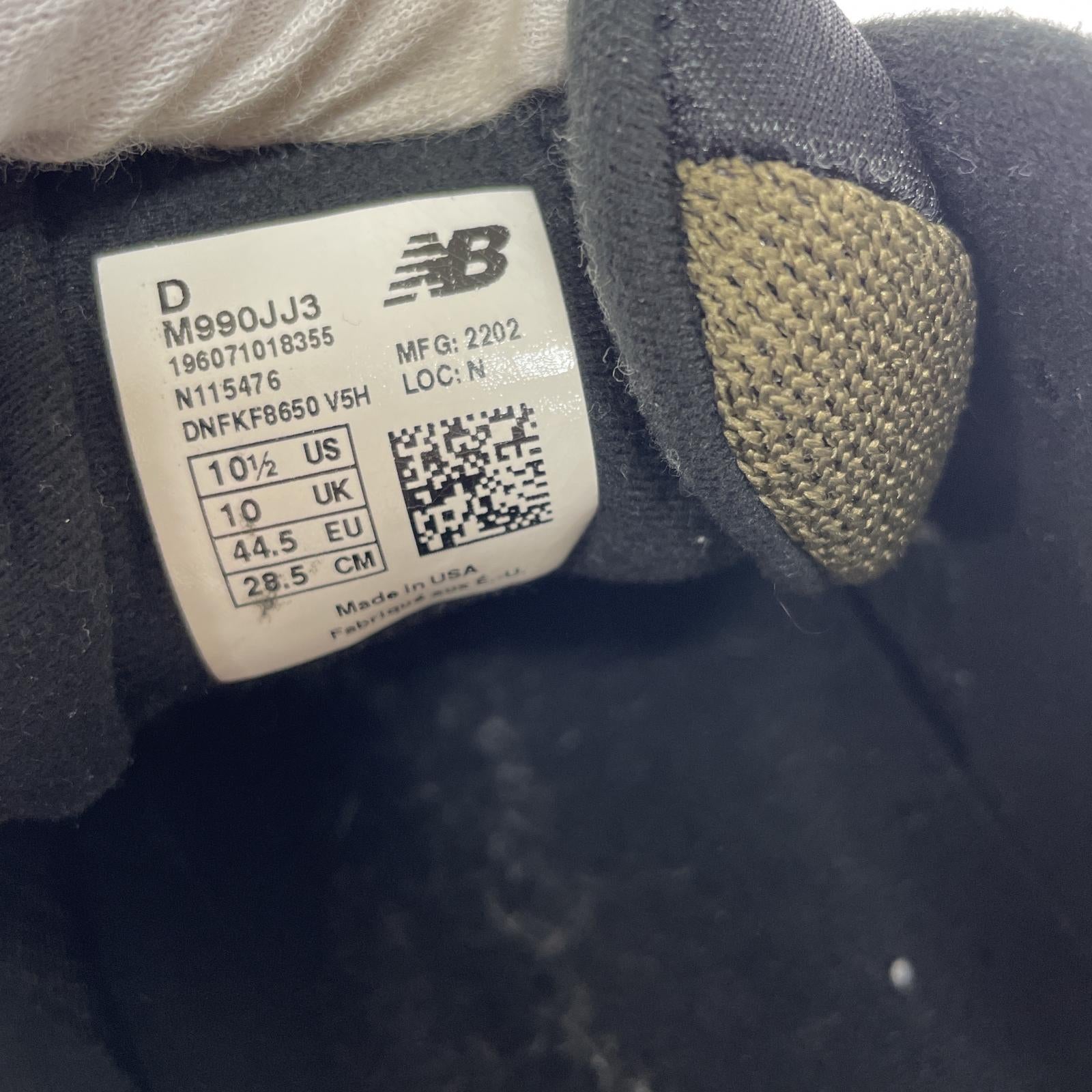スニーカー NEW BALANCE×JJJJound/990V3 Sla 28.5cm (US10 1/2 UK10 EU47) ブラウン