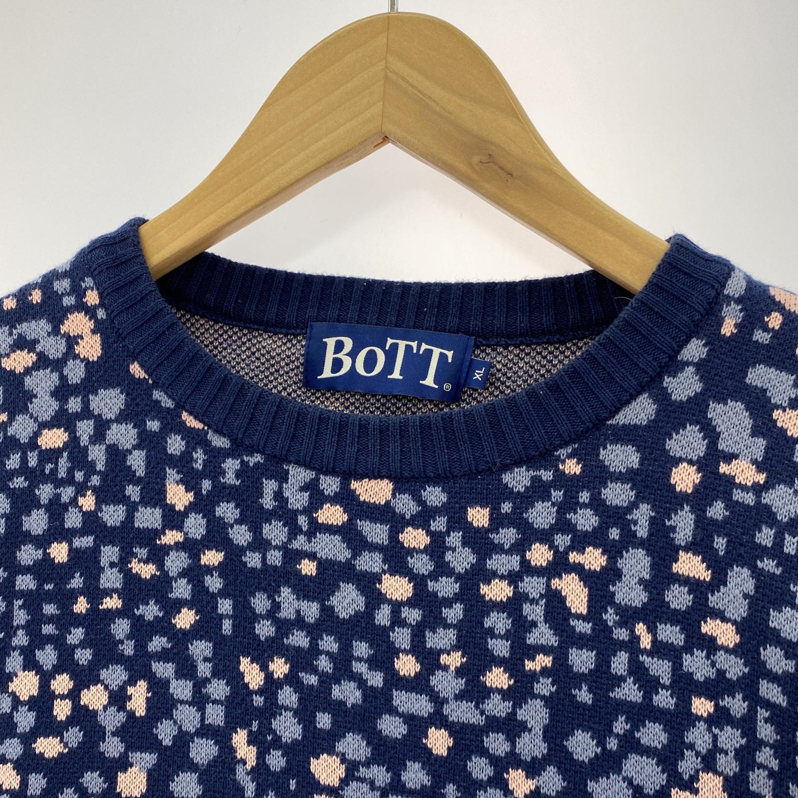 その他トップス BoTT paint sweater XL LL ネイビー