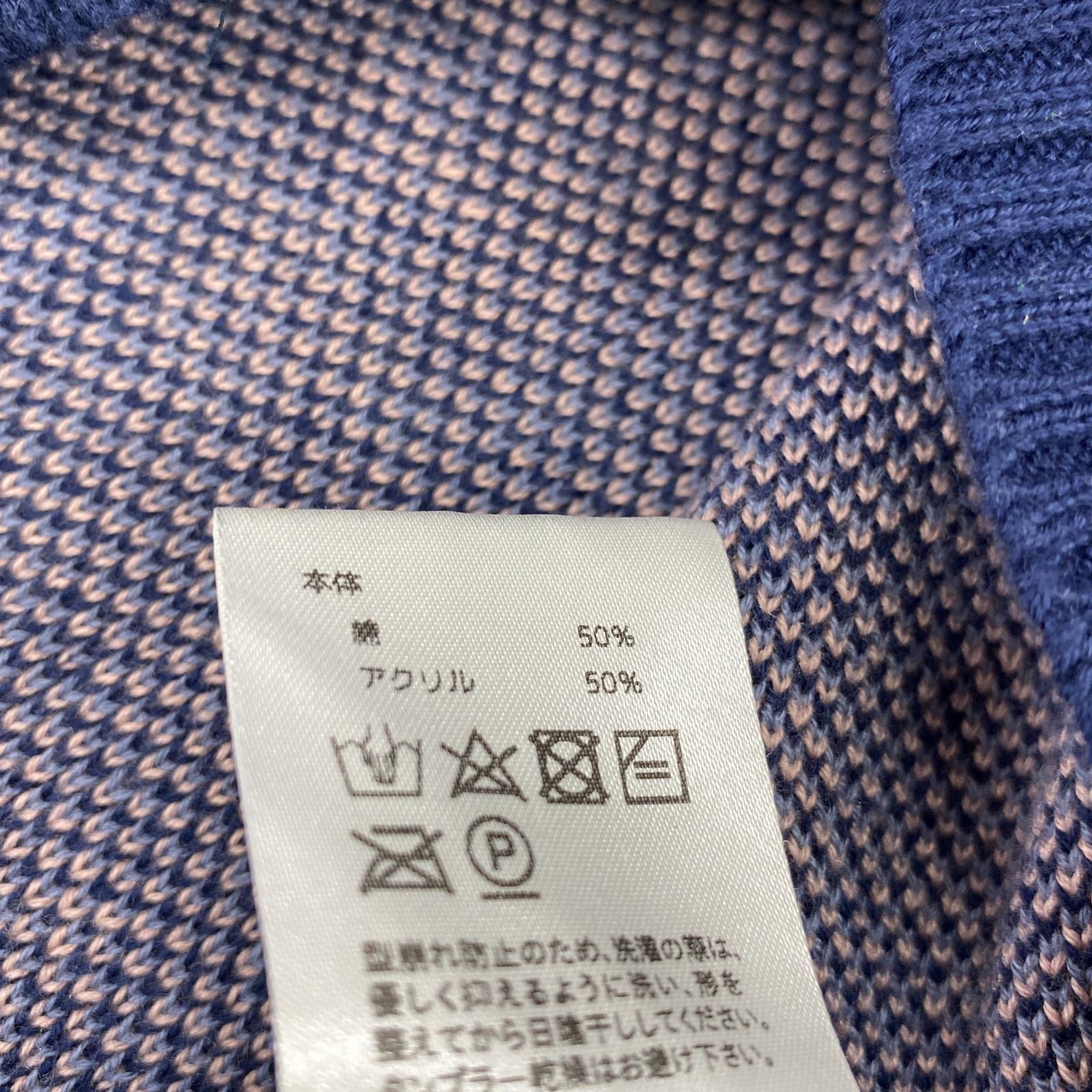 その他トップス BoTT paint sweater XL LL ネイビー