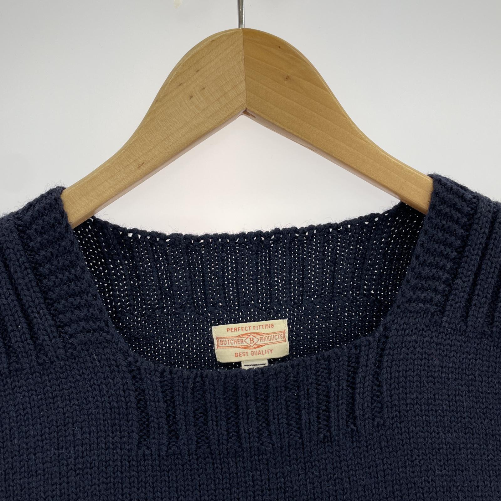 その他トップス BUTCHER PRODUCTS レッドクロスニットベスト ネイビー (44) 44 ネイビー