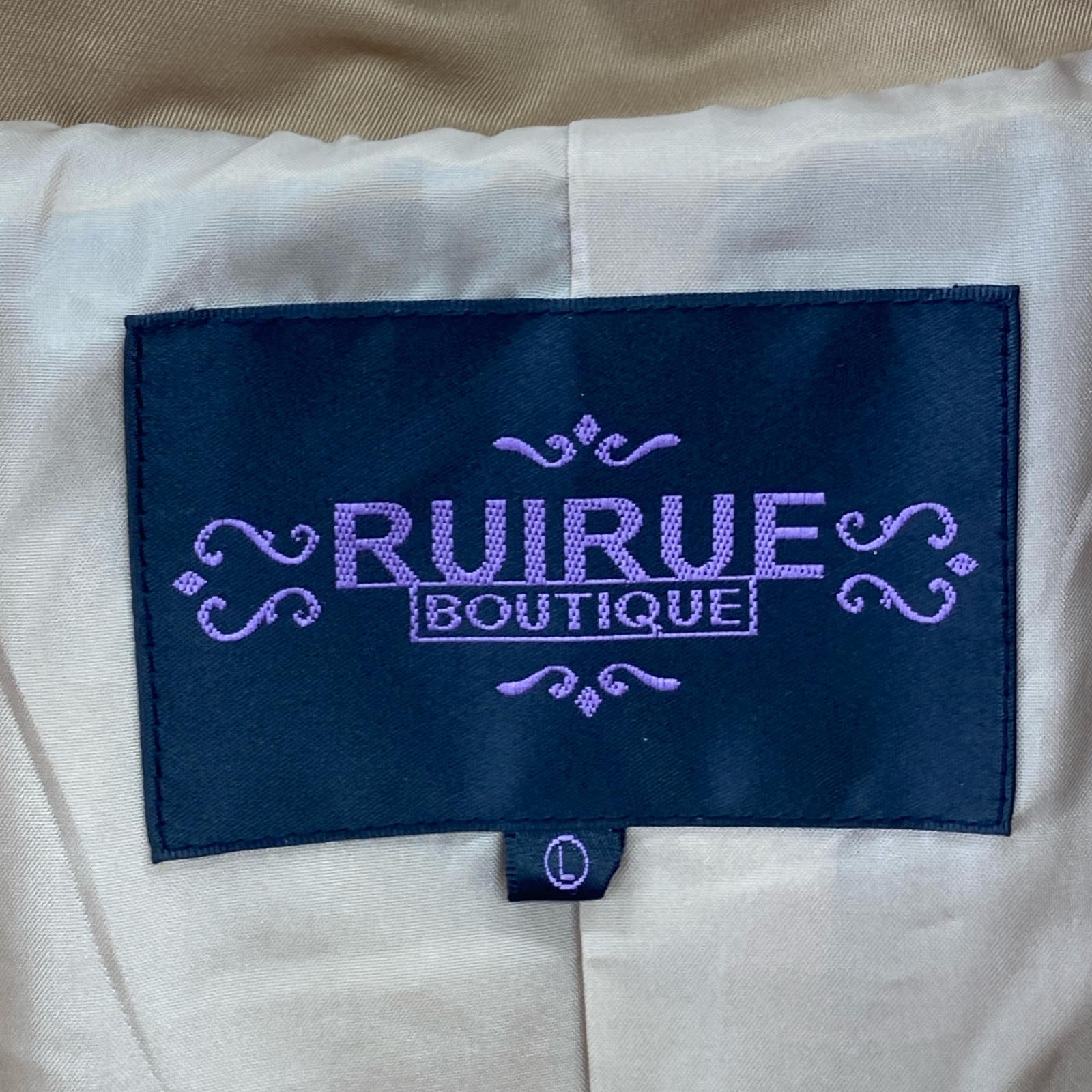 その他アウター RUIRUE BOUTIQUE 撥水加工 2WAYフードロングトレンチコート L ベージュ