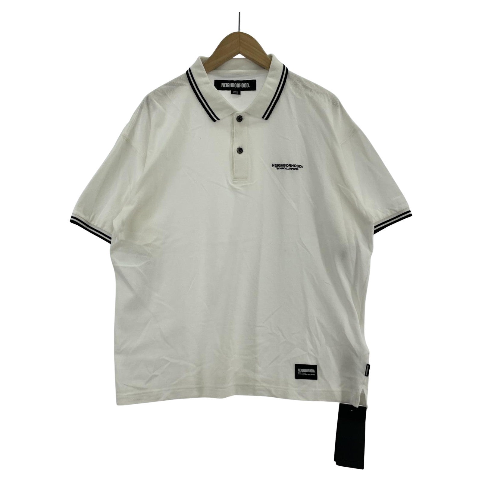 その他トップス NEIGHBORHOOD 24SS PIQUE LINE POLOSHIRT SS WHT L L ホワイト