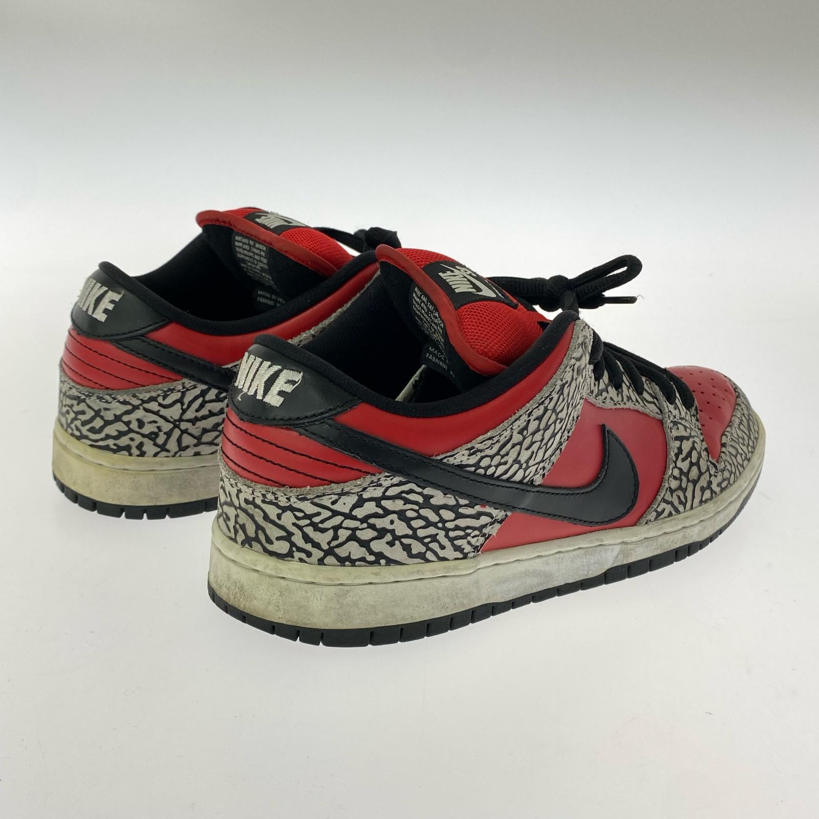スニーカー Supreme×NIKE SB DUNK LOW Red Cement 2012 27.0cm 観賞用 27cm (US9 UK8 1/2 EU44) レッド