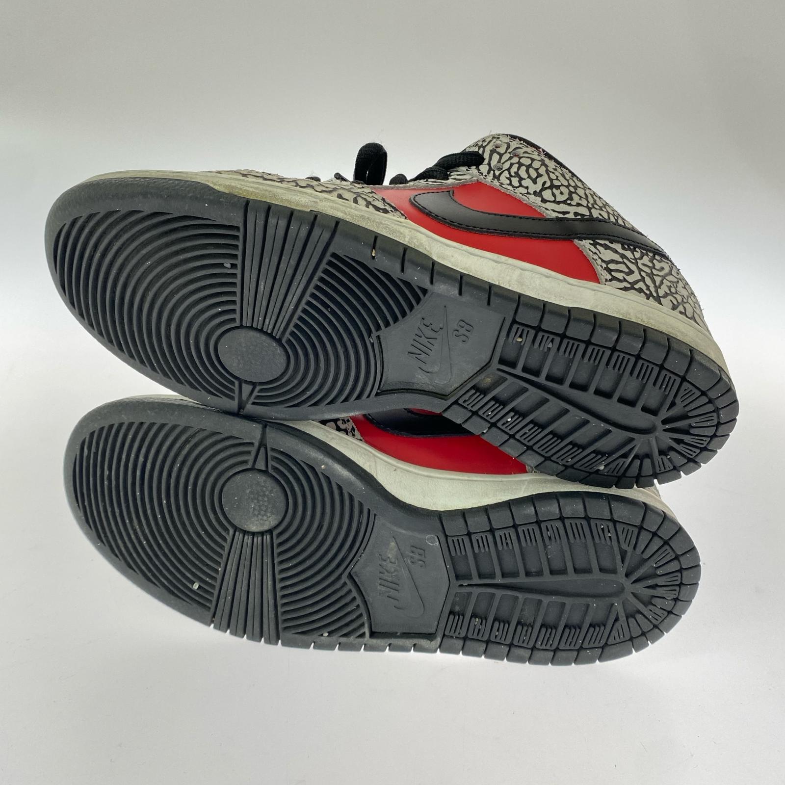 スニーカー Supreme×NIKE SB DUNK LOW Red Cement 2012 27.0cm 観賞用 27cm (US9 UK8 1/2 EU44) レッド