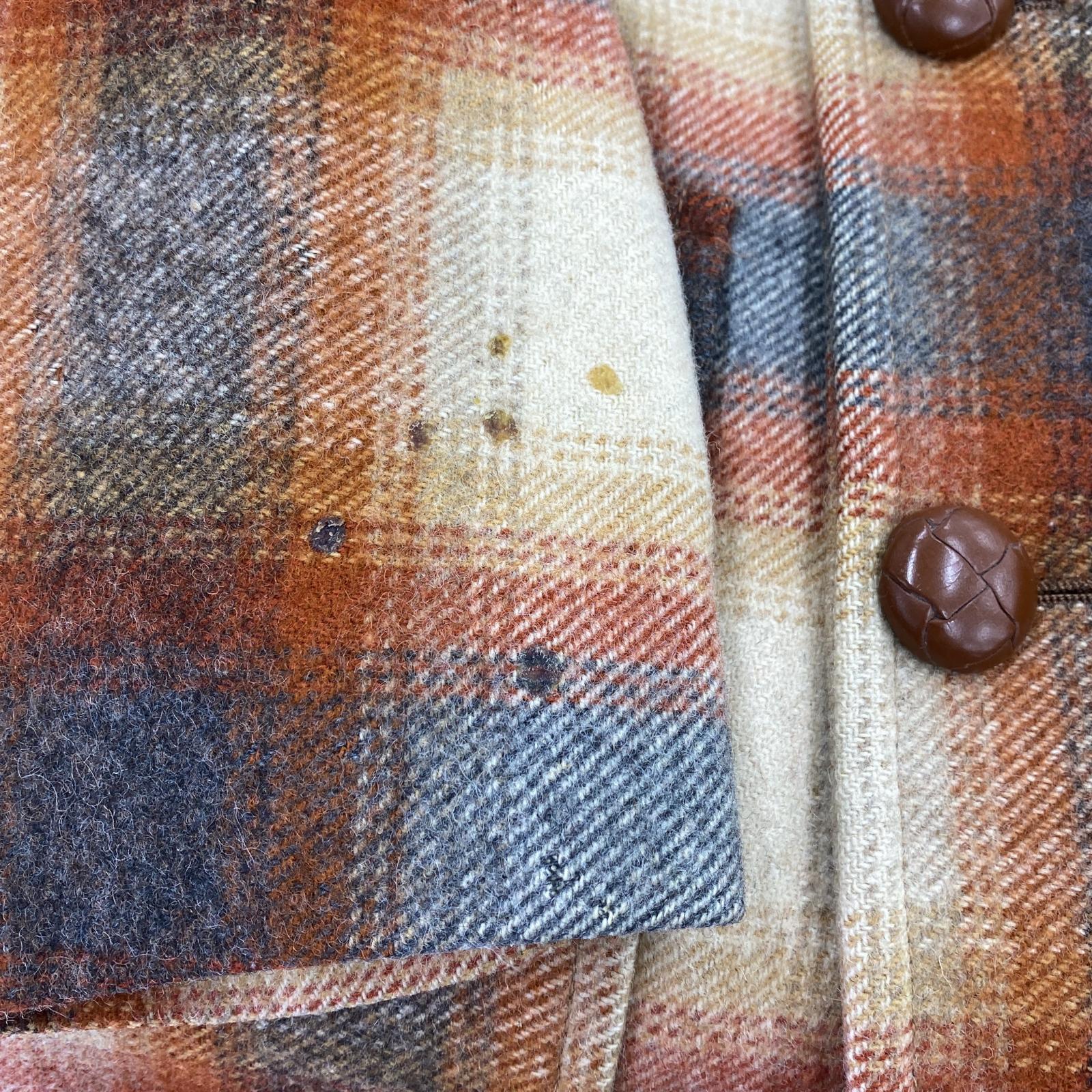 その他アウター PENDLETON 80s ランチコート オンブレチェック ブラウン