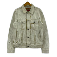 その他アウター DIESEL D-BARCY コーティング デニムジャケット 白 S S