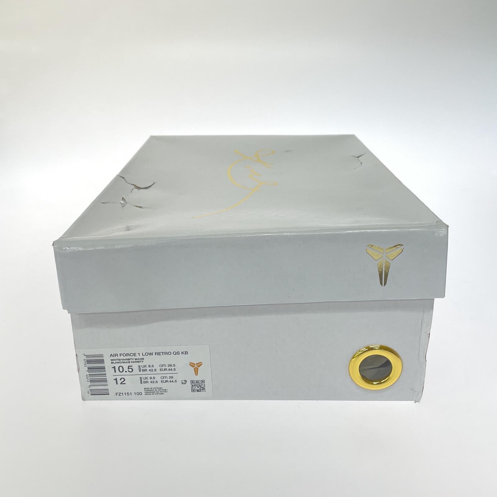 スニーカー NIKE×Kobe Bryant AIR FORCE 1 L 28.5cm (US10 1/2 UK10 EU47) ホワイト