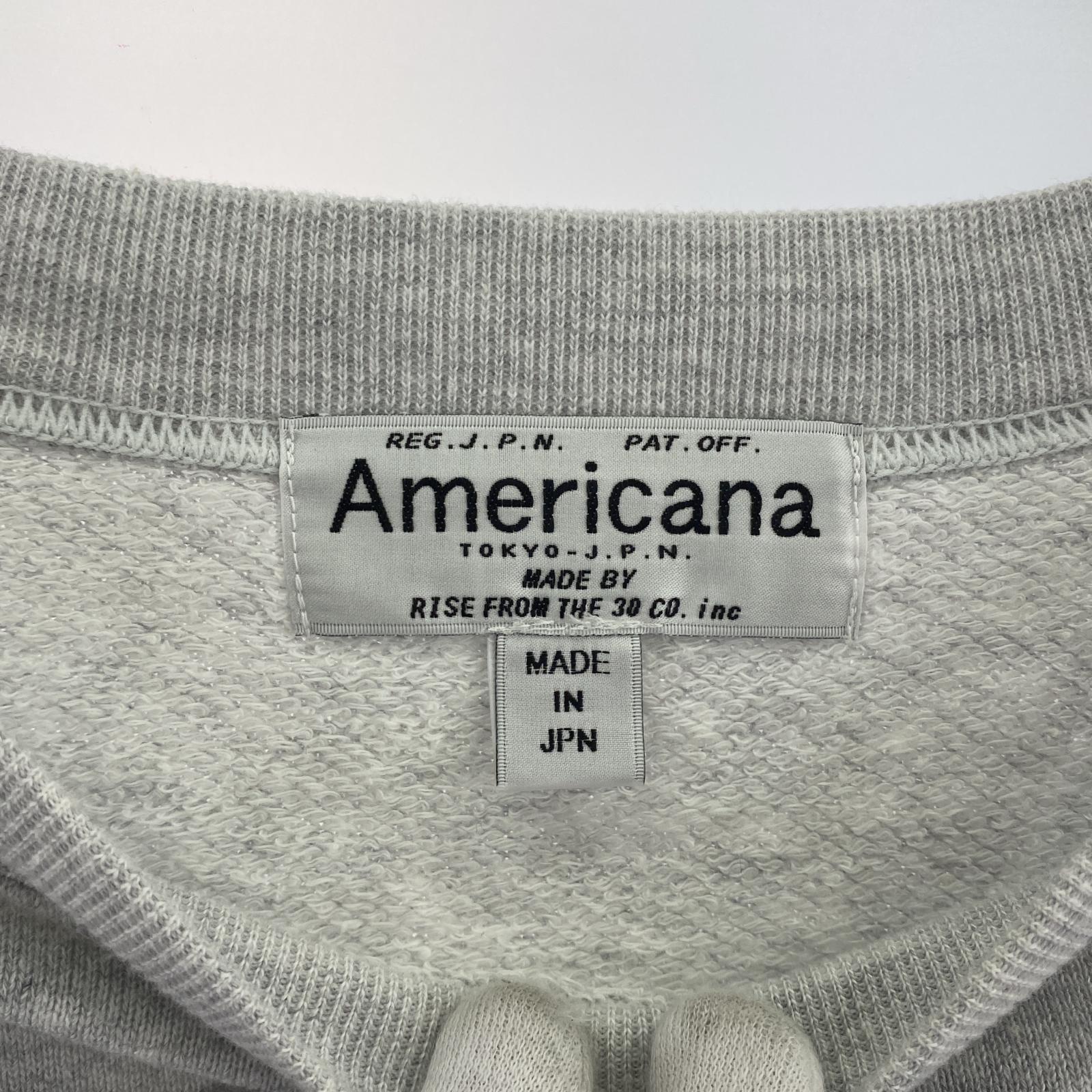 その他トップス Americana for SALON サイドジップ スウェット グレー