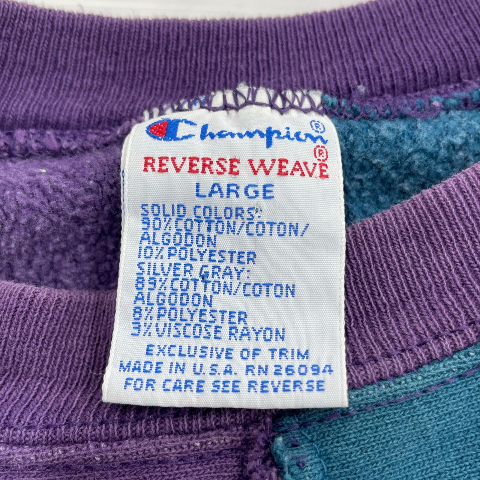 その他トップス Champion 90s REVERSE WEAVE クレイ L パープル