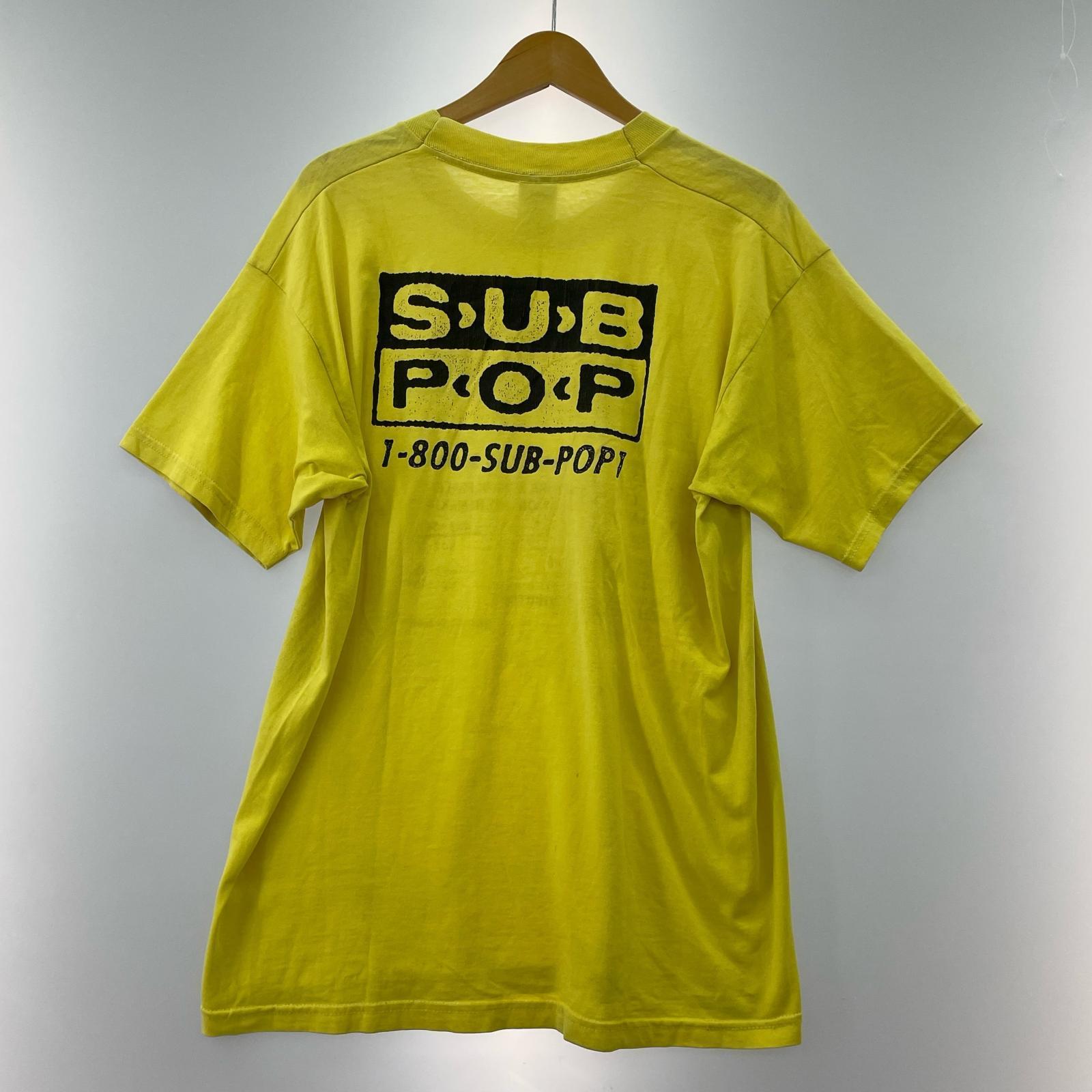 その他トップス SUBPOP MUSIC Tee L L イエロー
