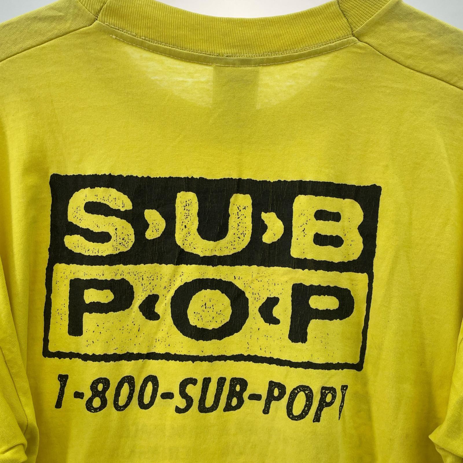 その他トップス SUBPOP MUSIC Tee L L イエロー