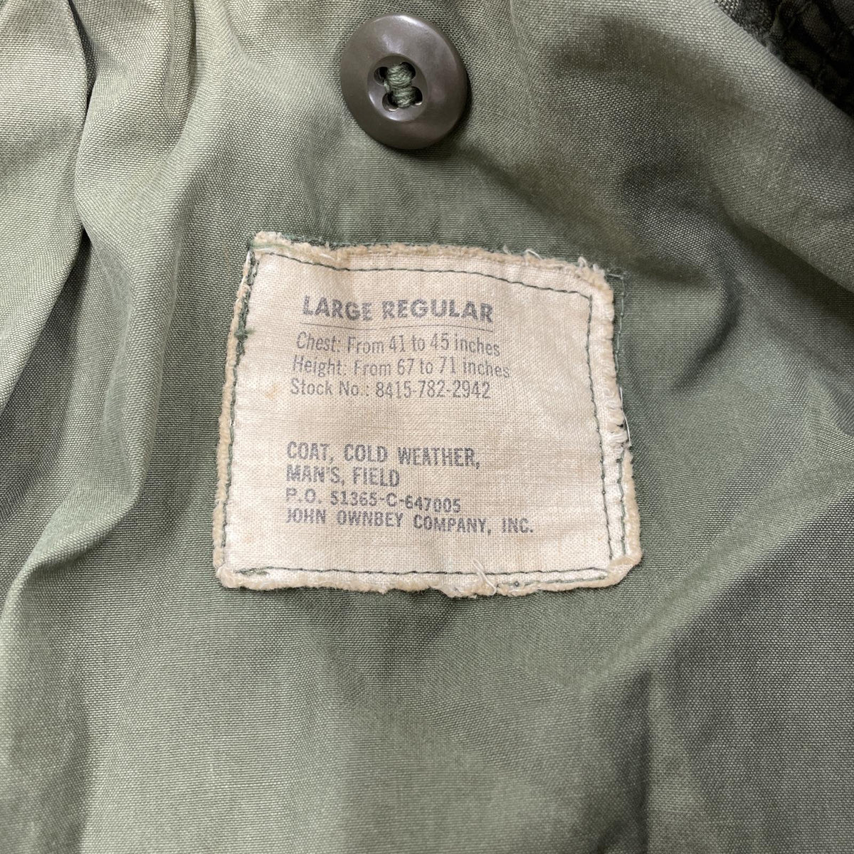 その他アウター U.S.ARMY M-65 フィールドジャケット アルミ L グリーン