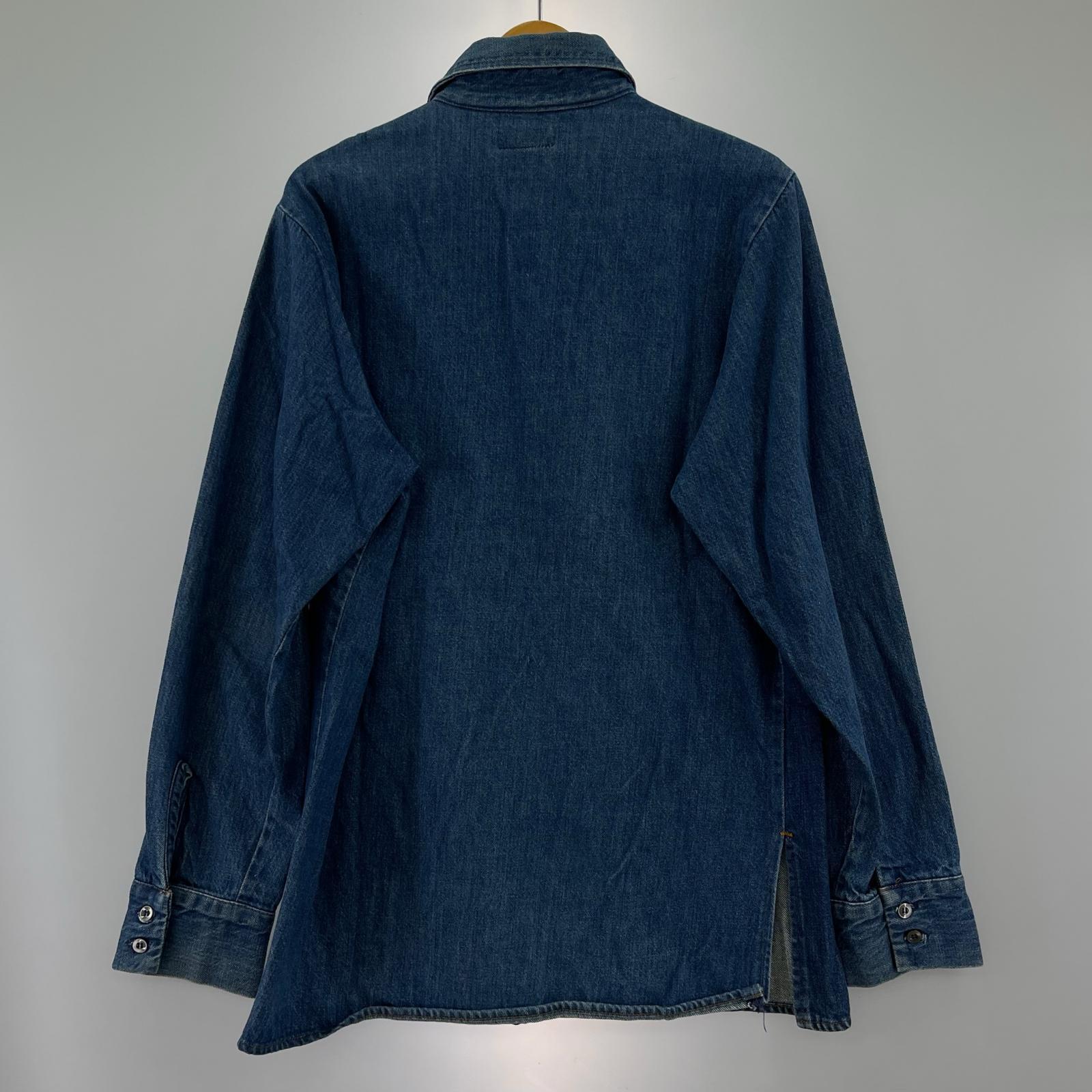 長袖シャツ 70s Denim Shirt M IDG USA製 ブルー
