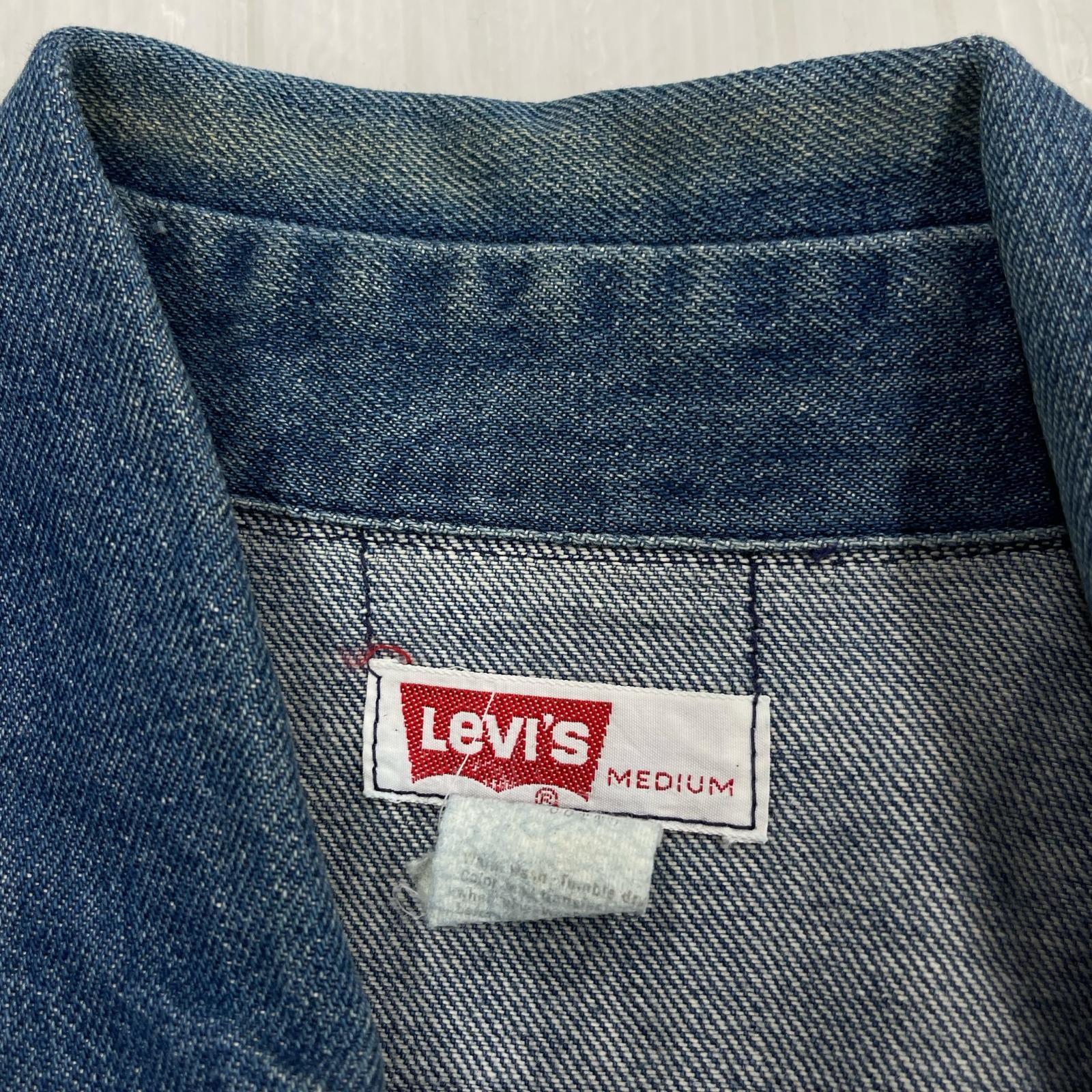 長袖シャツ 70s Denim Shirt M IDG USA製 ブルー