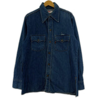 長袖シャツ 70s Denim Shirt M IDG USA製 ブルー