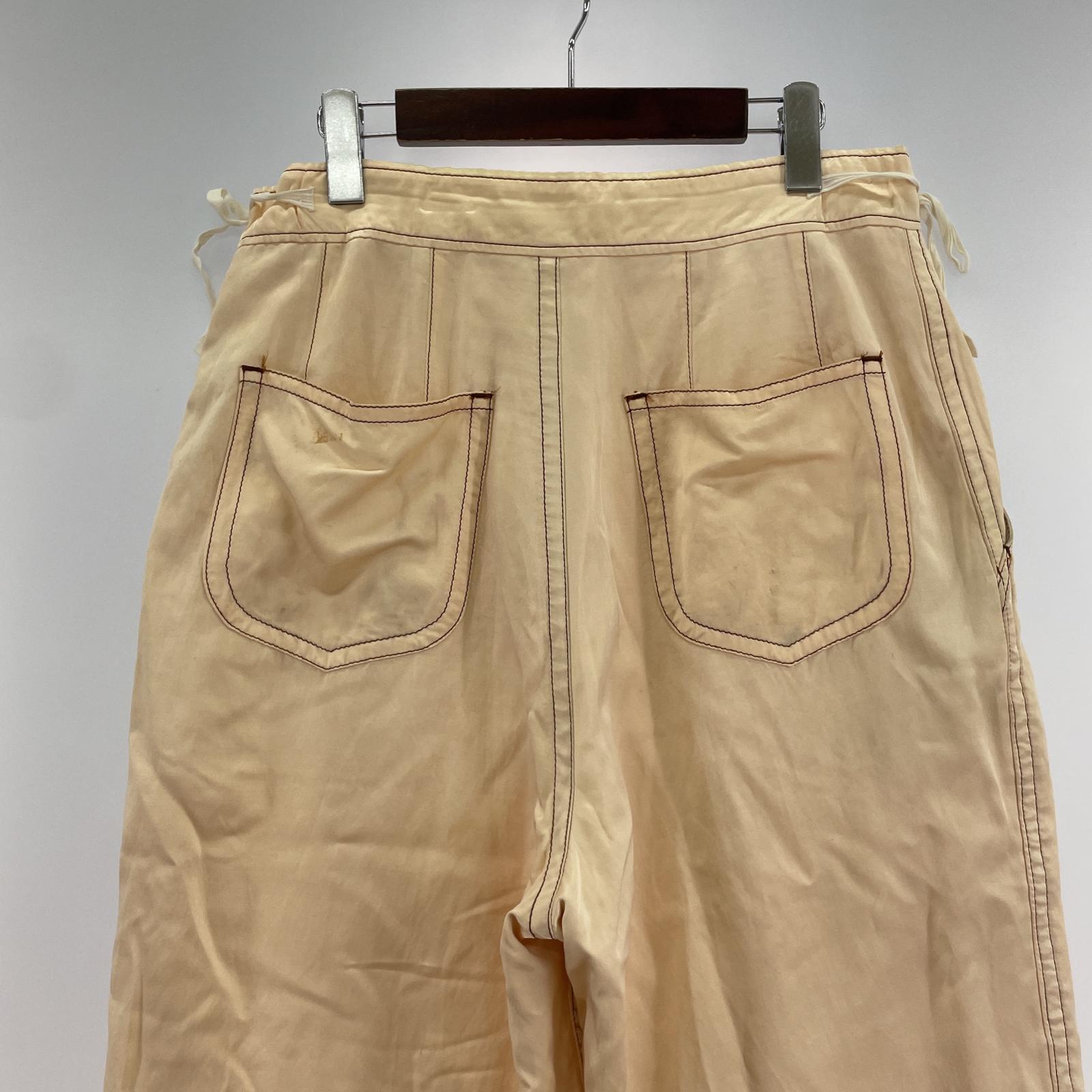 その他ボトムス MASU/RIBBON WIDE TROUSERS/44/B 44 ベージュ