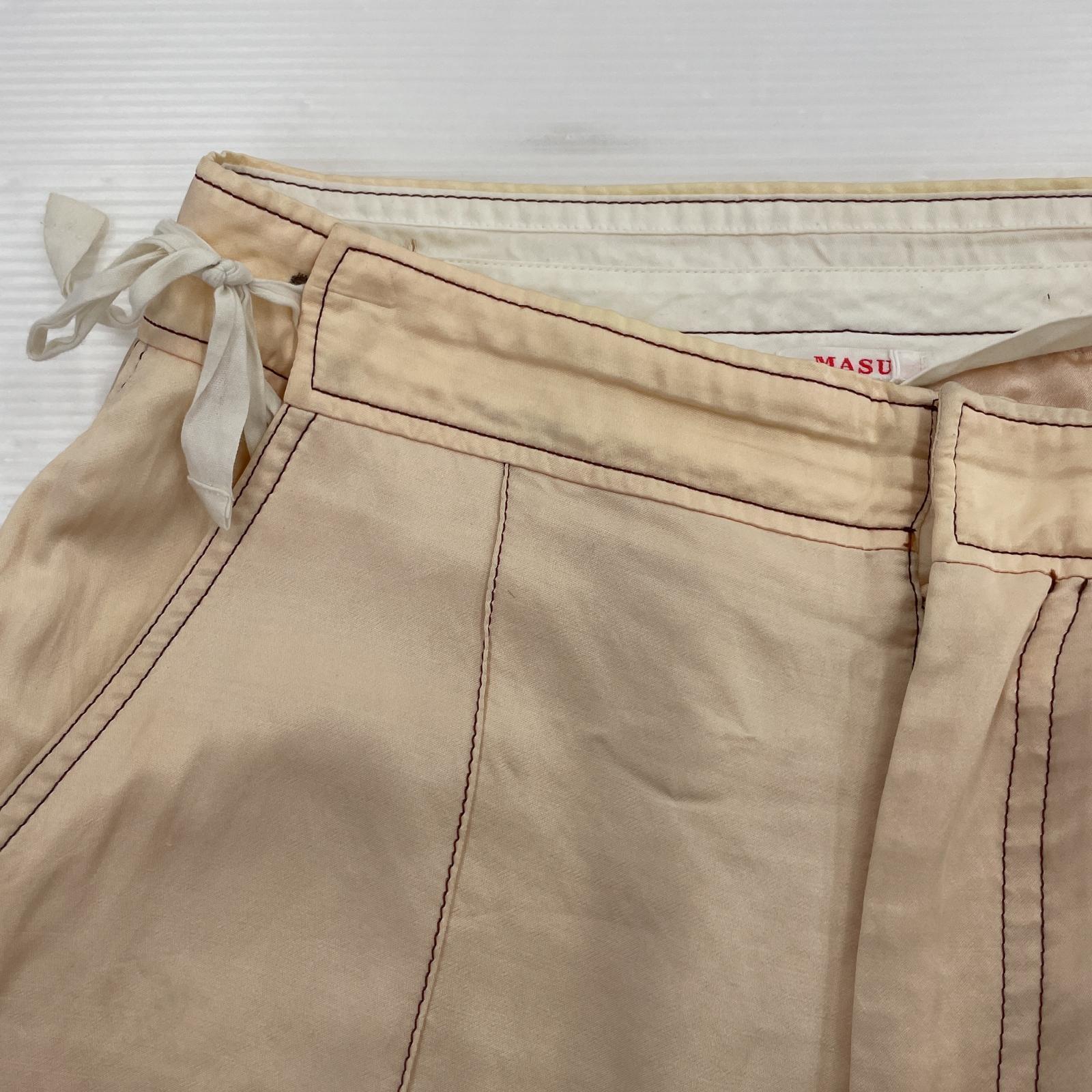 その他ボトムス MASU/RIBBON WIDE TROUSERS/44/B 44 ベージュ