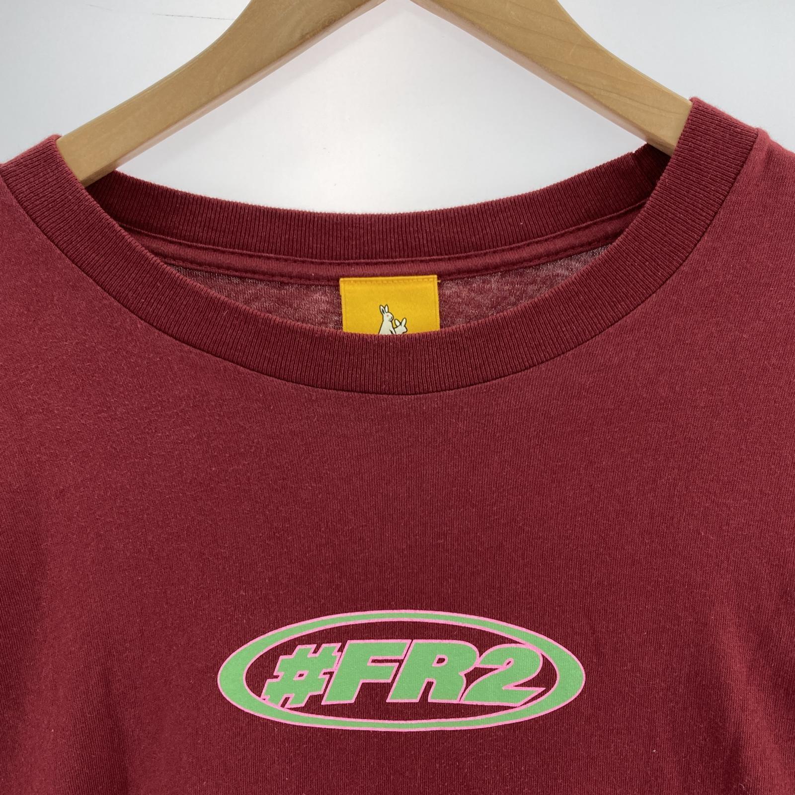 その他トップス FR2 L/Sファイヤーパターン カットソー レッド レッド