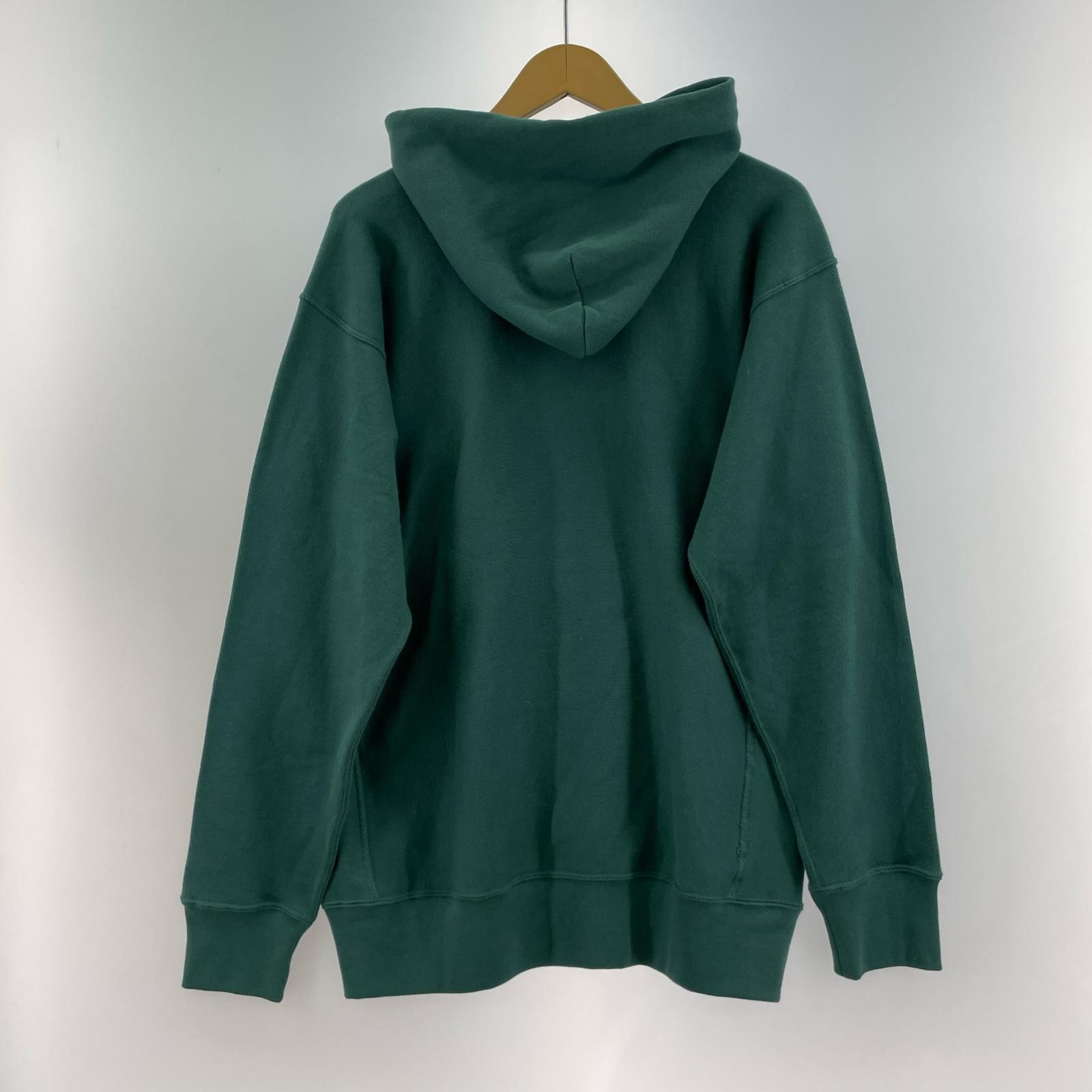 その他トップス Champion REVERSE WEAVE カレッジプリント POパーカー グリーン (L) L グリーン