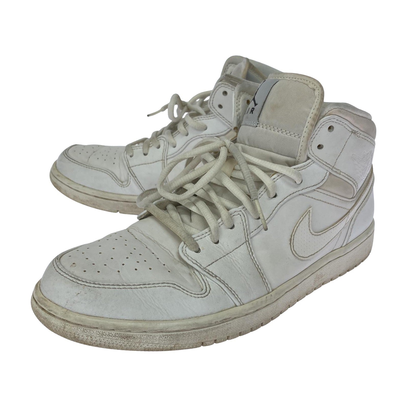 スニーカー NIKE AIR JORDAN 1 RETRO MID WHITE (27.0) ホワイト