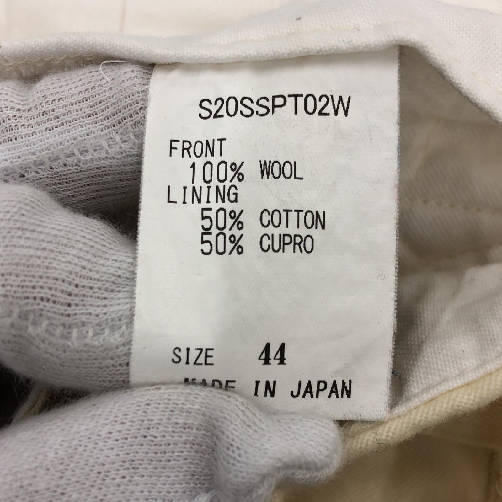 その他ボトムス SOSHIOTSUKI 20SS OFFICER TROUSERS アイボリー (44)S20SSPT02W