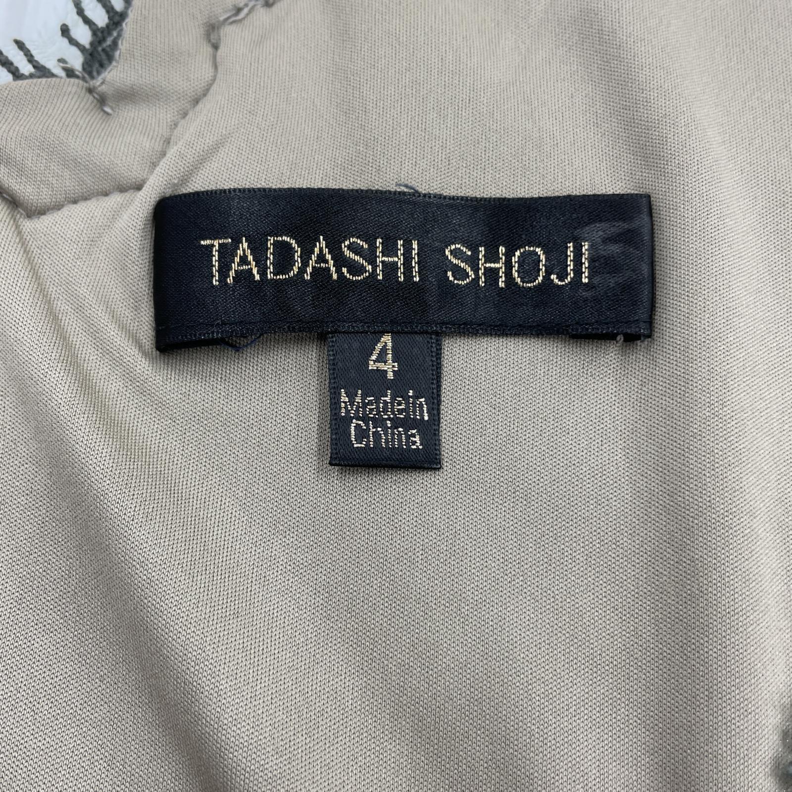 ワンピース TADASHI SHOJI スパンコールドレス ワンピース 3T896MXZ ベージュ