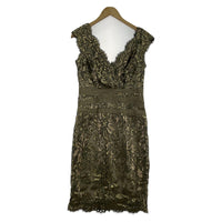 ワンピース TADASHI SHOJI スパンコールドレス ワンピース 3T896MXZ ベージュ