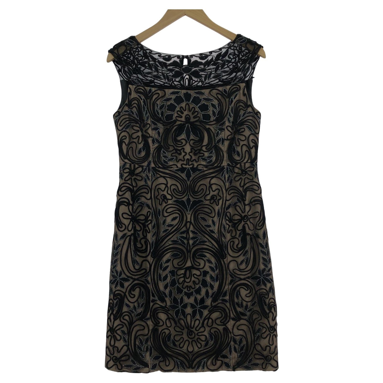 ワンピース GRACE CONTINENTAL チュール ワンピース ドレス 38 2423 5076-0 ベージュ