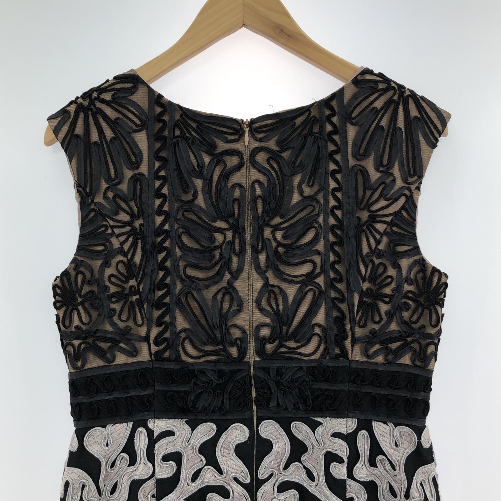 ワンピース GRACE CONTINENTAL チュールレイヤード ワンピース 36 1433 5108-0 ブラック
