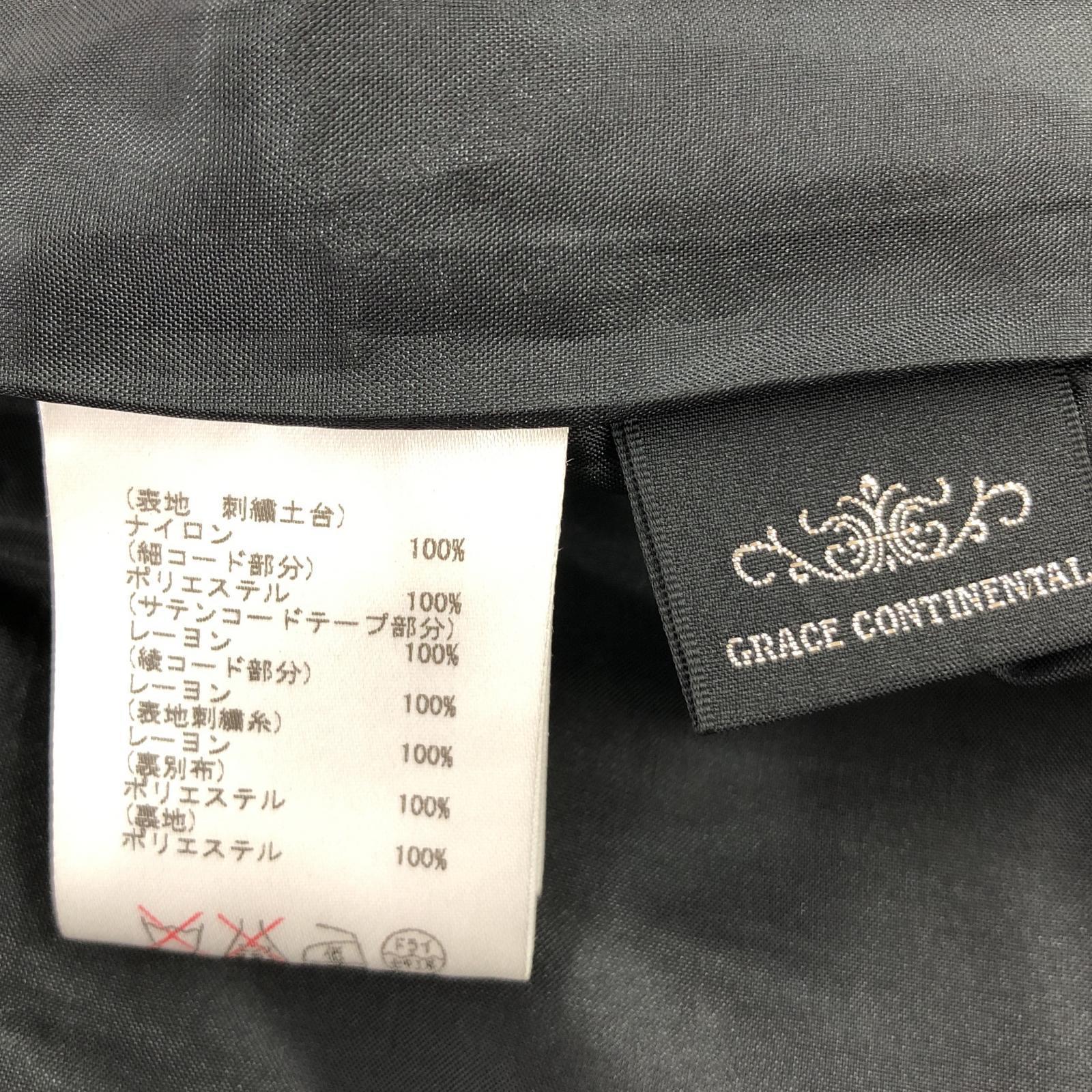 ワンピース GRACE CONTINENTAL チュールレイヤード ワンピース 36 1433 5108-0 ブラック