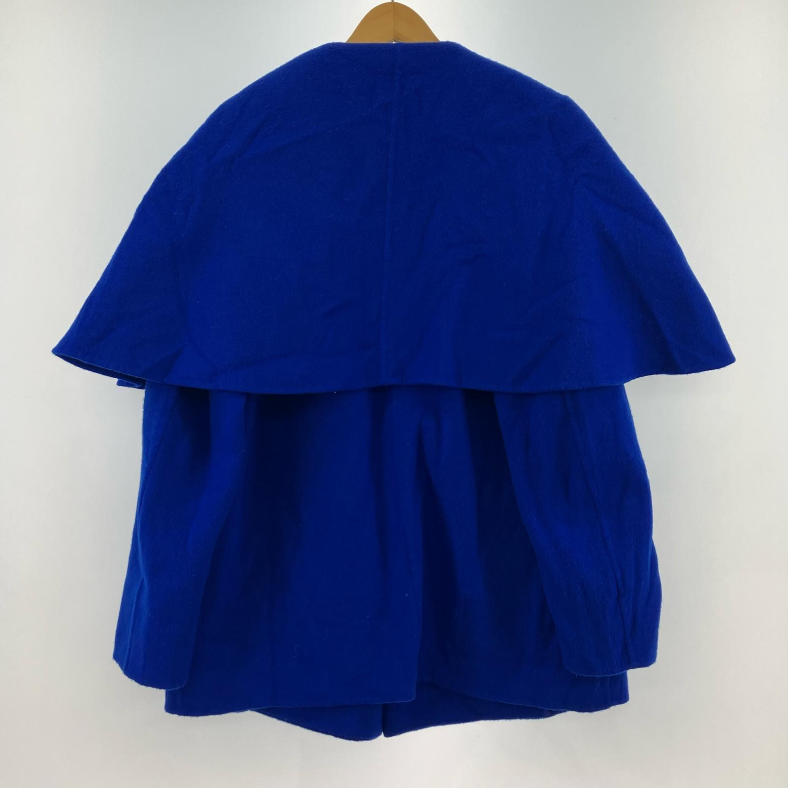 その他アウター ENFOLD 19AW ケープコート 青 38 ブルー