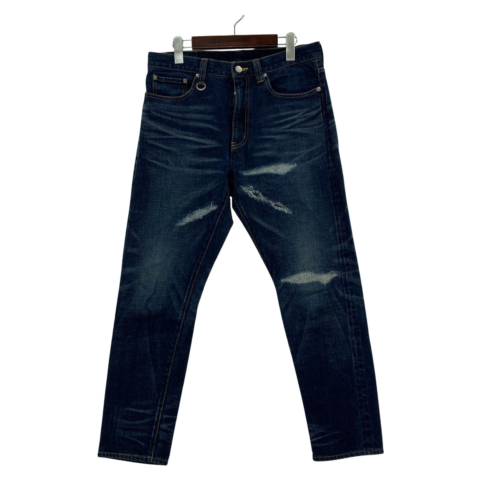 その他ボトムス uniform experiment ダメージ加工デニ 1 ネイビー