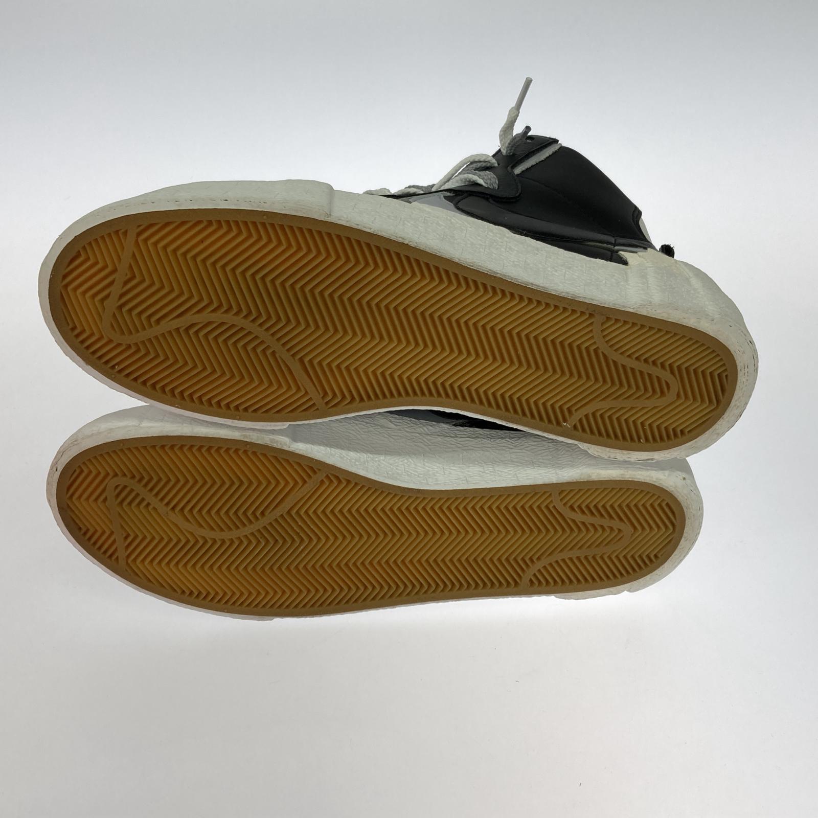 スニーカー sacai×NIKE BLAZER MID BLACK/WOLF GREY/WHITE /BV0072-002 27cm (US9 UK8 1/2 EU44)