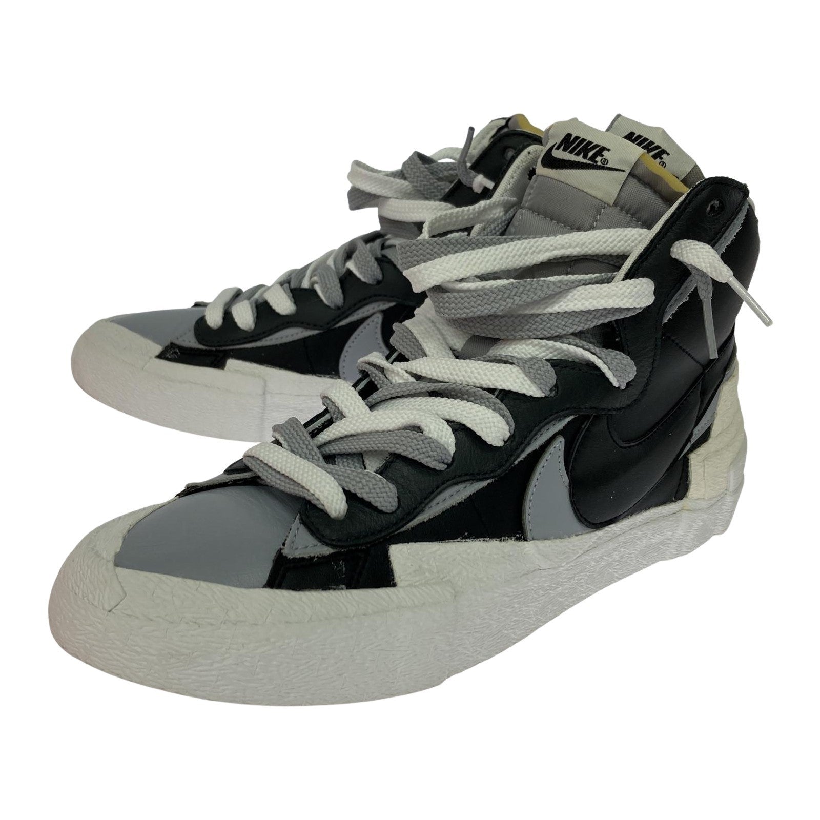 スニーカー sacai×NIKE BLAZER MID BLACK/WOLF GREY/WHITE /BV0072-002 27cm (US9 UK8 1/2 EU44)