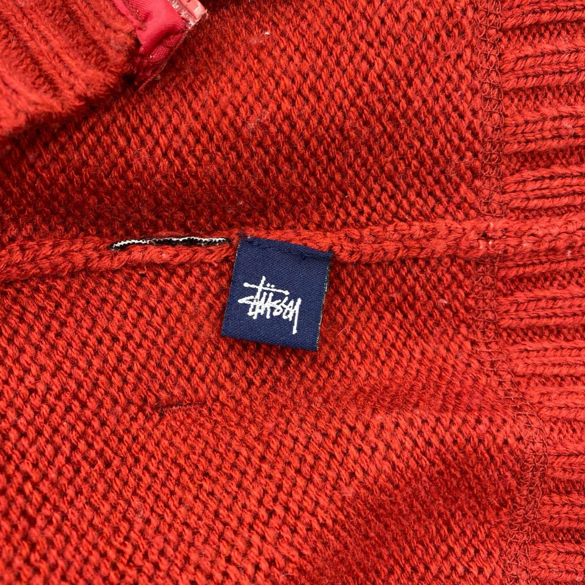 その他アウター STUSSY/90S/紺タグ/ドライバーズニット/L/RED L レッド