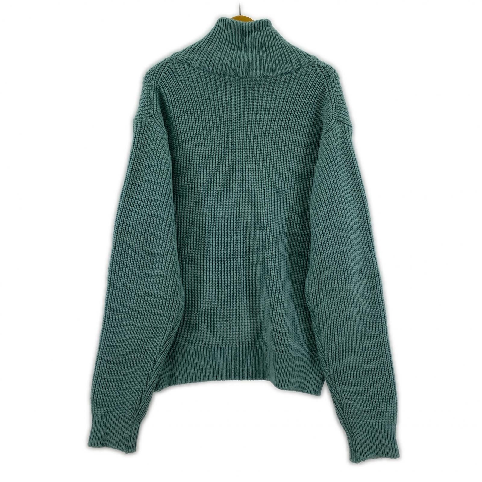 その他アウター ALLEGE Rib Zip Knit Blouson ド 4 グリーン