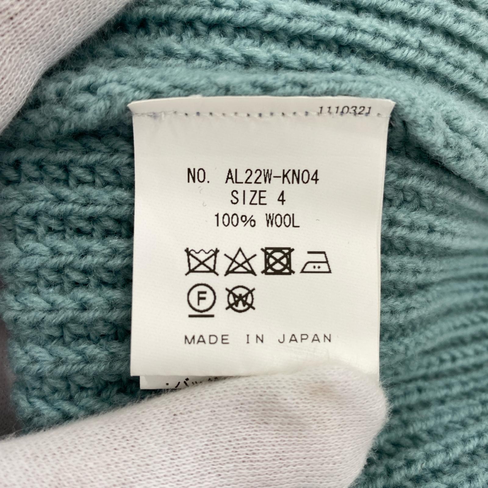 その他アウター ALLEGE Rib Zip Knit Blouson ド 4 グリーン
